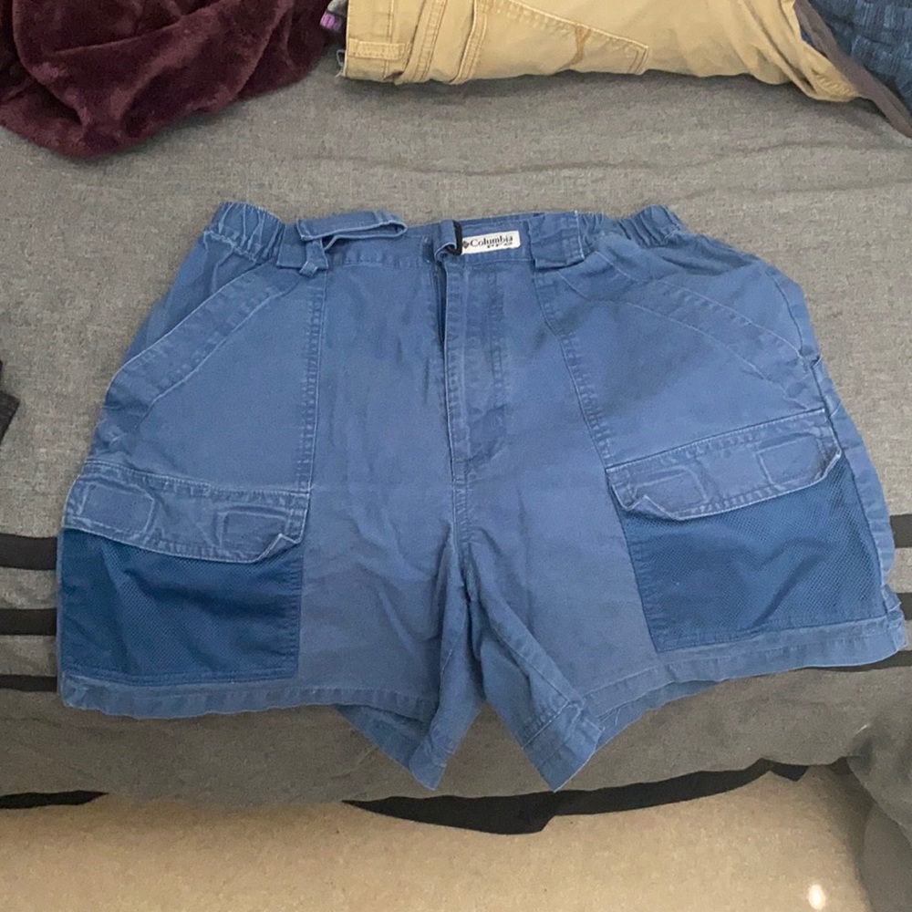 Men’s Navy Columbia PFG Shorts